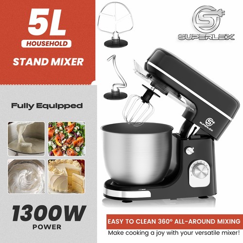 Superlex stand mixer 5l - 3-in-1,